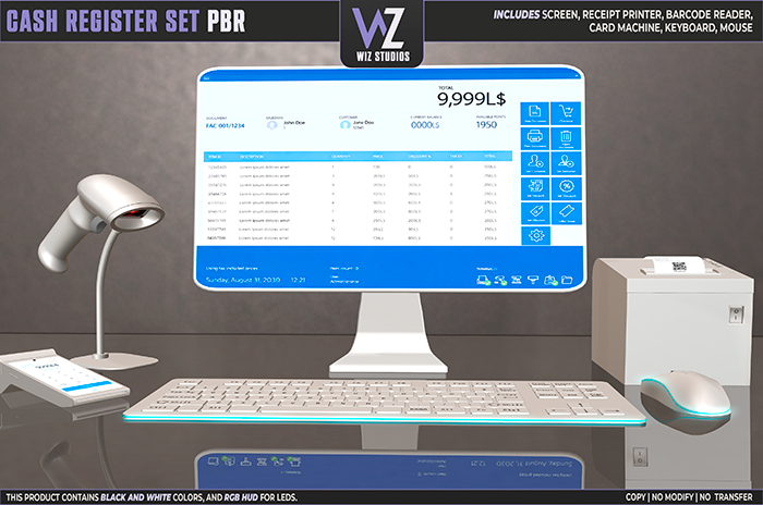 WIZ Cash Register Set PBR