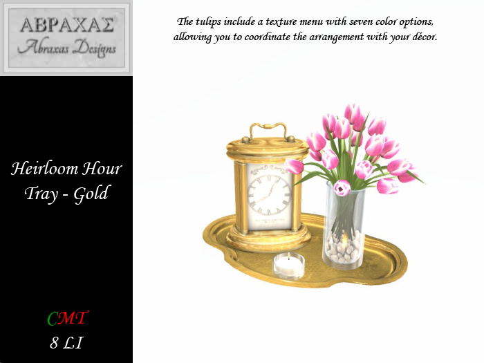 Heirloom Hour Tray - Gold