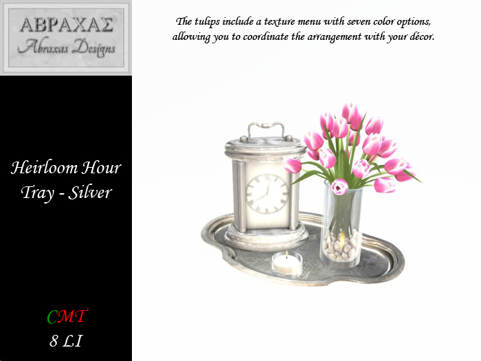 Heirloom Hour Tray - Silver