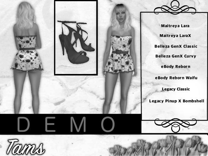 DEMO - Tams - Dress, Belt, CString, Shoes - Thu
