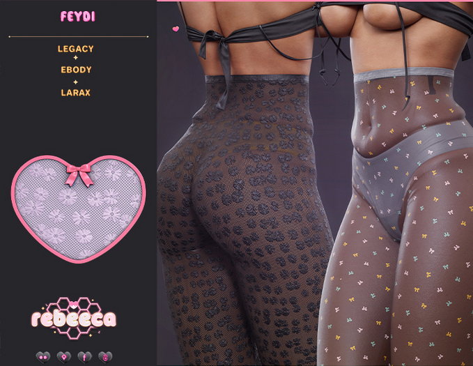 {reBEEca} - Feydi Leggings Lace Lavender
