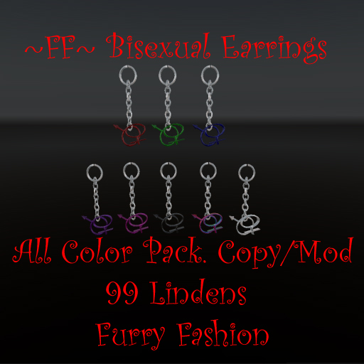 ~FF~ Bisexual Earrings