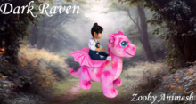 Dark Raven Pink Dragon