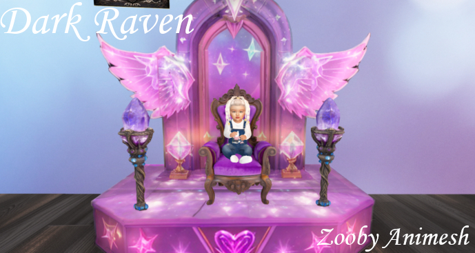 Dark Raven Princess chair