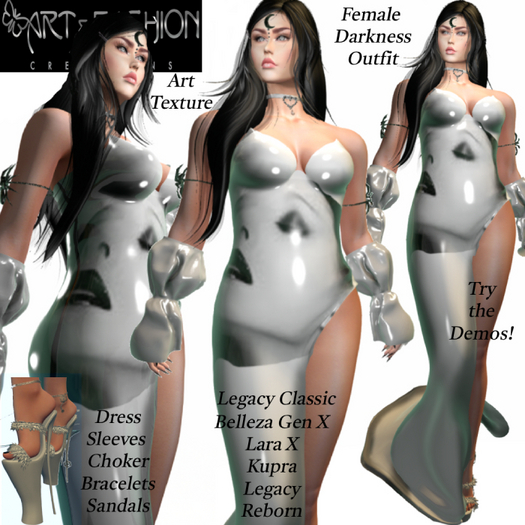 ART & FASHION - FEMALE DARKNESS OUTFIT
