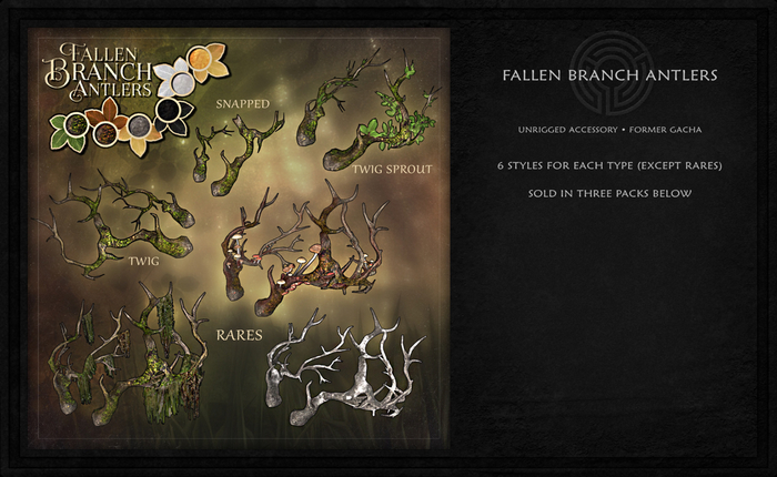 ::Static:: Fallen Branch Antlers {RARES}