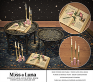 Moss & Luna- Venus Table-Book-Candle Set (add)