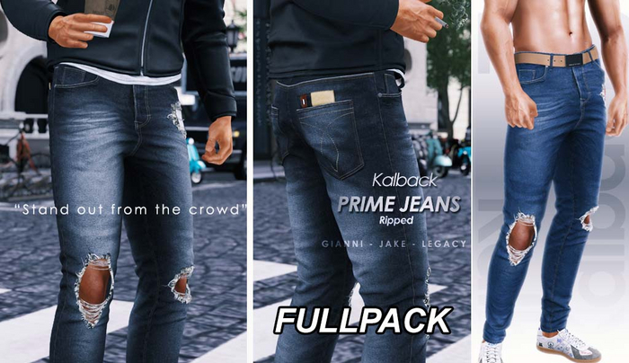 <Kalback> Prime Jeans Ripped FULLPACK
