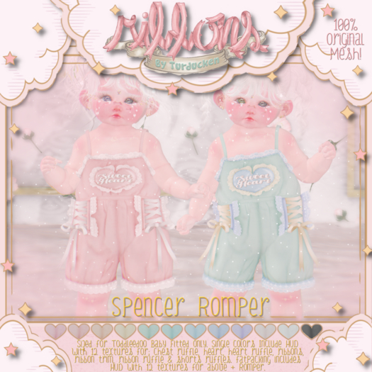 {Ribbons} Spencer Romper - Peach {Box}