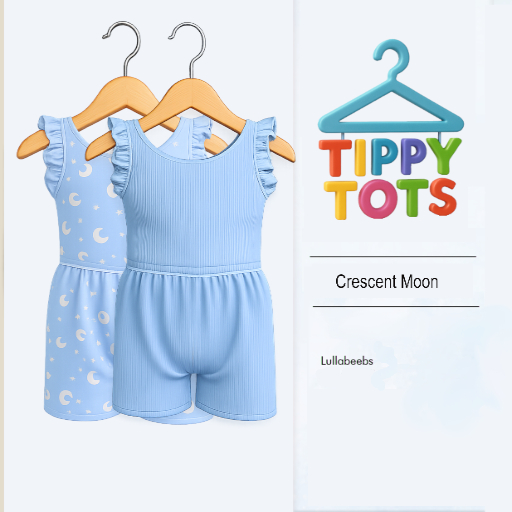 {Tippy Tot's}Crescent Moon BLUE