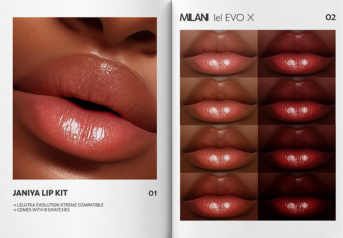 MILANI - "JANIYA" LIP KIT / FATPACK