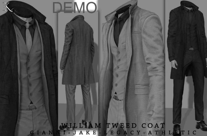E.K - William - Tweed Coat - DEMO {ADD - ME}