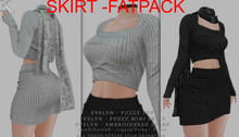 E.K - Evelyn - Fuzzy Mini Skirt - FATPACK {ADD - ME}