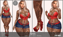 Dark Angel : Alexis Set - Red [Legacy - Lara X - Reborn- Nhumana]