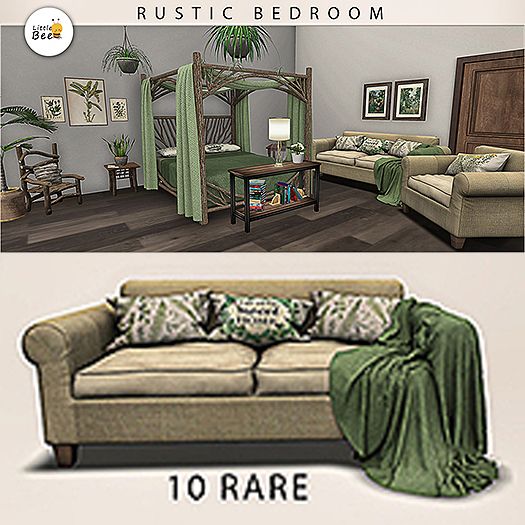 10 - Little Bee - Rustic Bedroom RARE