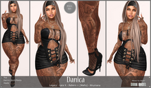 Dark Angel : Danica Set - Black [Legacy - Lara X - Reborn/Waifu - Nhumana]