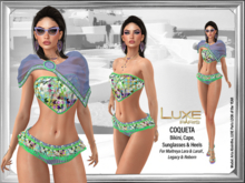 LUXE Paris COQUETA Womens Bikini Ensemble