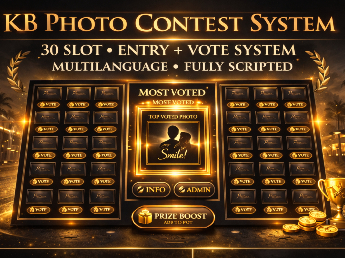 KB Golden Frame – Monetized Photo Contest Board (Full Auto System)