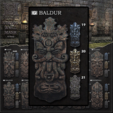 21 Baldur Stone - Viking Wall Masks - [MoonSha]