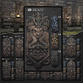 14 Skadi Gold - Viking Wall Masks - [MoonSha]
