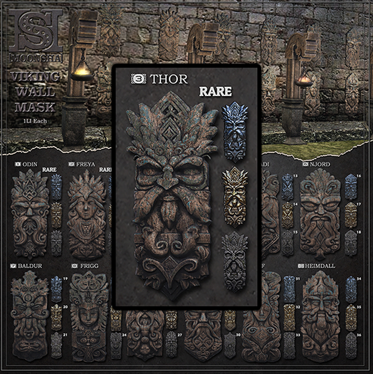 03 Thor - Viking Wall Masks - [MoonSha] RARE