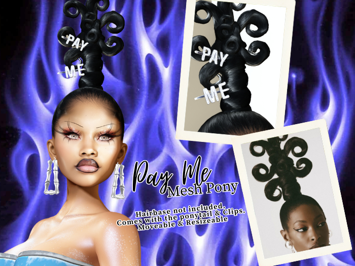 Pay Me Mesh Ponytail