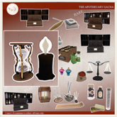 15. *** rojo *** The Apothecary - Hourglass PBR & Candle BOXED