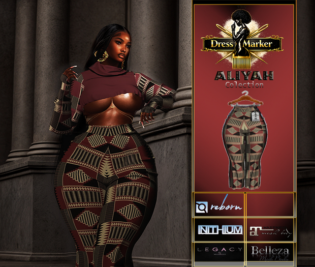 ~ DM~ ALIYAH  PANT - SAUMON V1