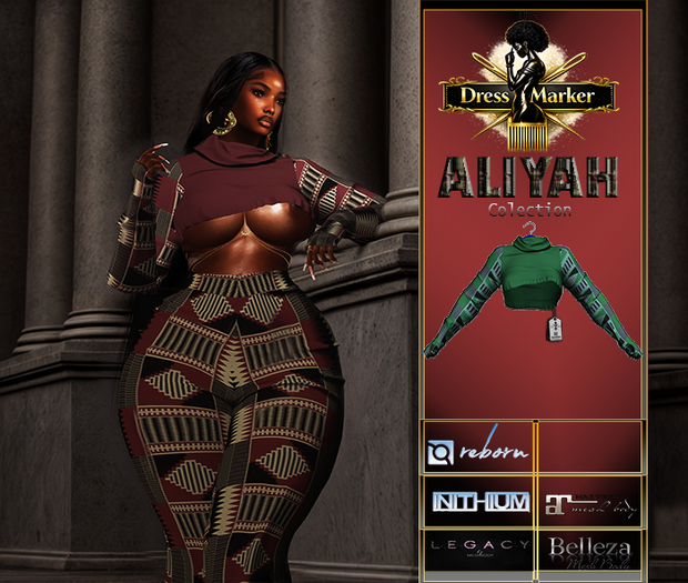 ~ DM~ ALIYAH BLOUSE - GREEN V1