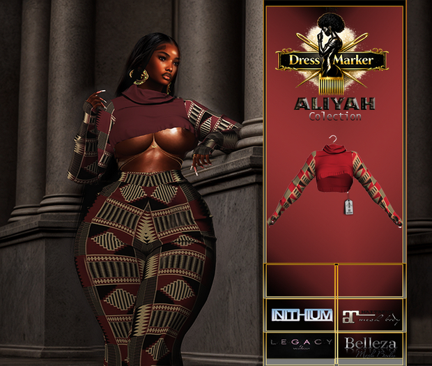 ~ DM~ ALIYAH BLOUSE - RED 1