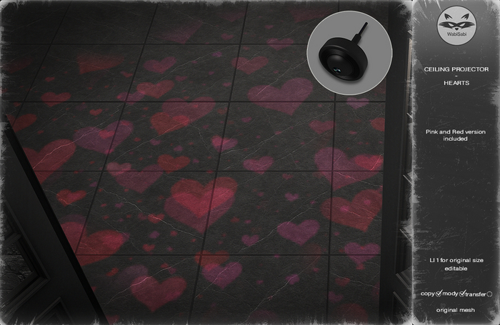 [WS] Ceiling Projector - Hearts