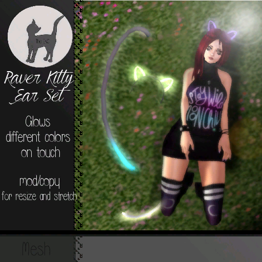 The EKC - Raver Kitty Ear set  (add)