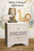 Little Me nightstand & Lamp crate