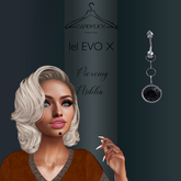 Add me - Lelutka - Piercing Lip Mikha Silver - Black