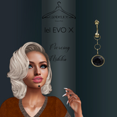 Add me - Lelutka - Piercing Lip Mikha Gold - Black