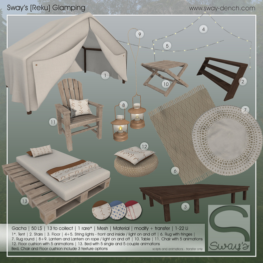 Sway's [Reku] Floor and Stairs Set