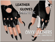 Leather Fingerless Gloves for LaraX + Maitreya