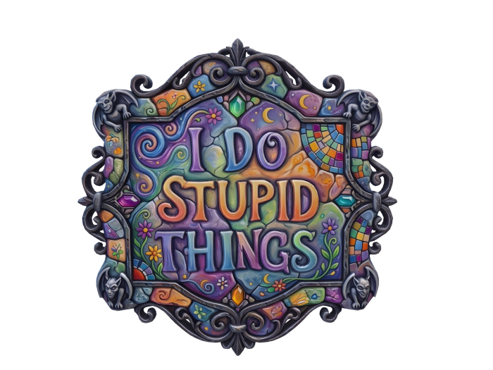 HB: I Do Stupid Things Sign FuLL PERM