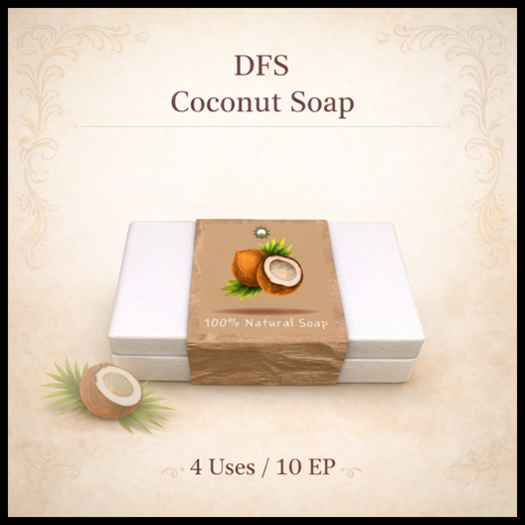 DFS Coconut Soap - ACTUAL ITEM