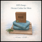 DFS Soap - Ocean Cedar for Men - ACTUAL ITEM