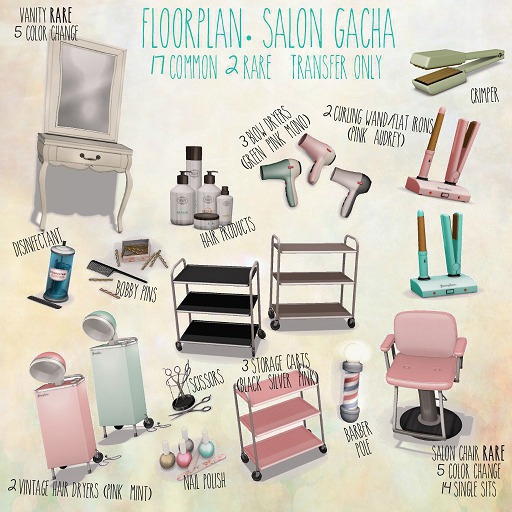 floorplan. bobby pins