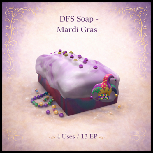 DFS Soap - Mardi Gras - ACTUAL ITEM
