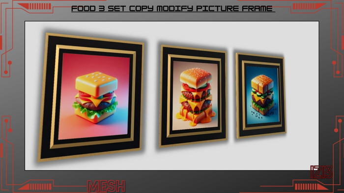 Food 3 set copy modify Picture Frame