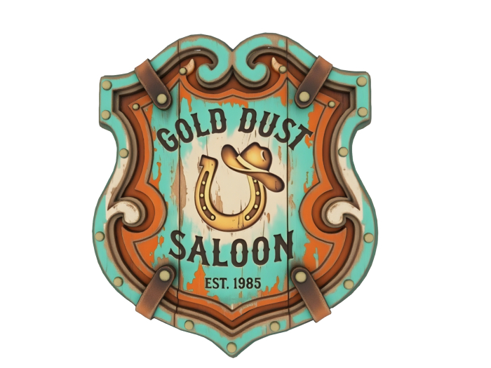 HB: Western Gold Dust Saloon Sign FuLL PERM