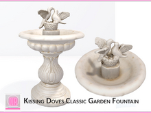 Kissing Doves Classic Garden Fountain Romantic Stone Decor