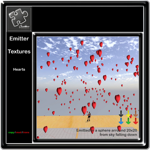 Hearts Emitter  Sphere 