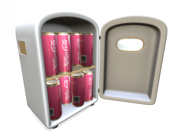 [Kres] Bad Babe - Mini Fridge - White