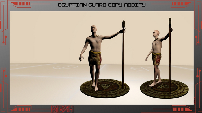 Egyptian Statue - Copy & Modify