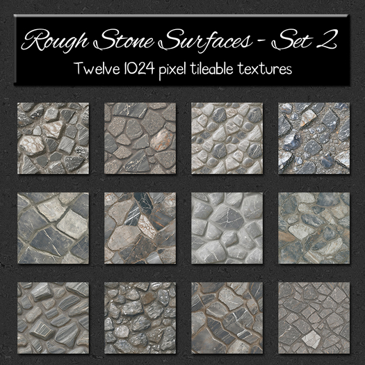 *Wallflowers* Rough Stone Surfaces - Set 2