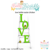 love ladder easter chicken